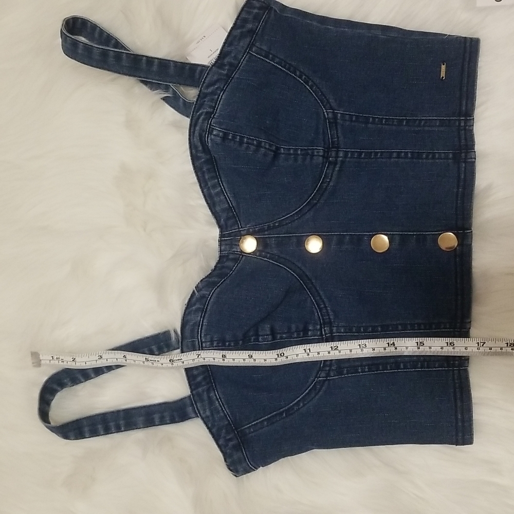 Nwt Guess denim bustier - Picture 9 of 9